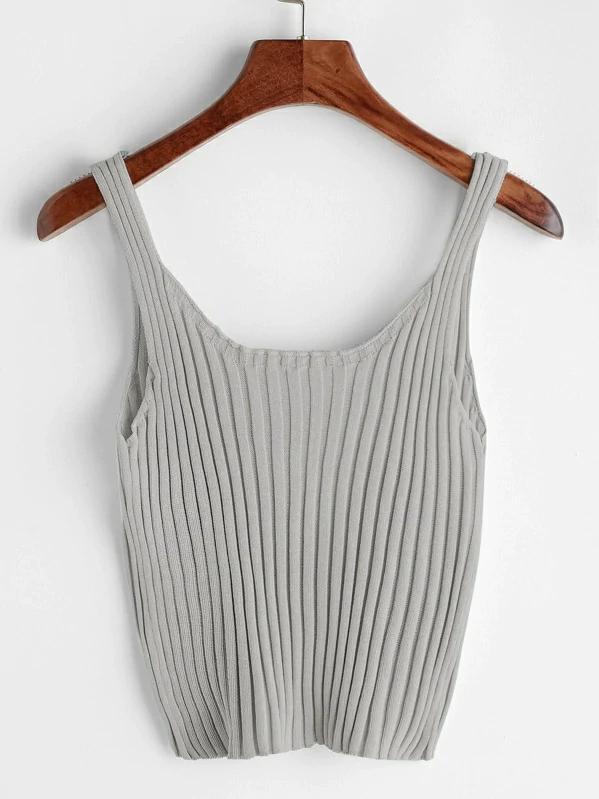 Áo thun ba lỗ body gân croptop