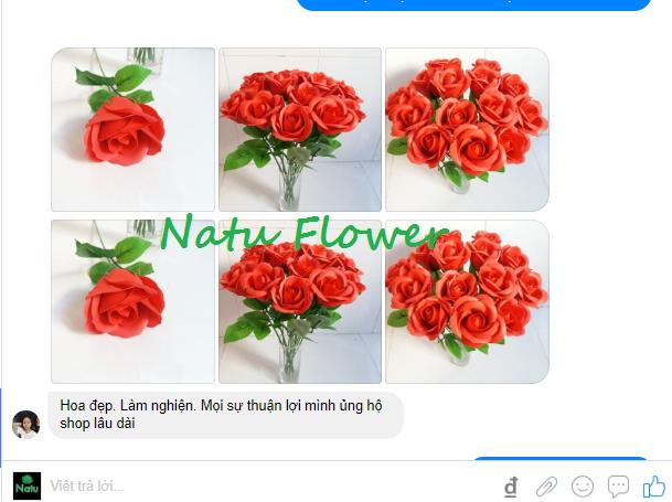 50 Lá hoa hồng giả lá đơn