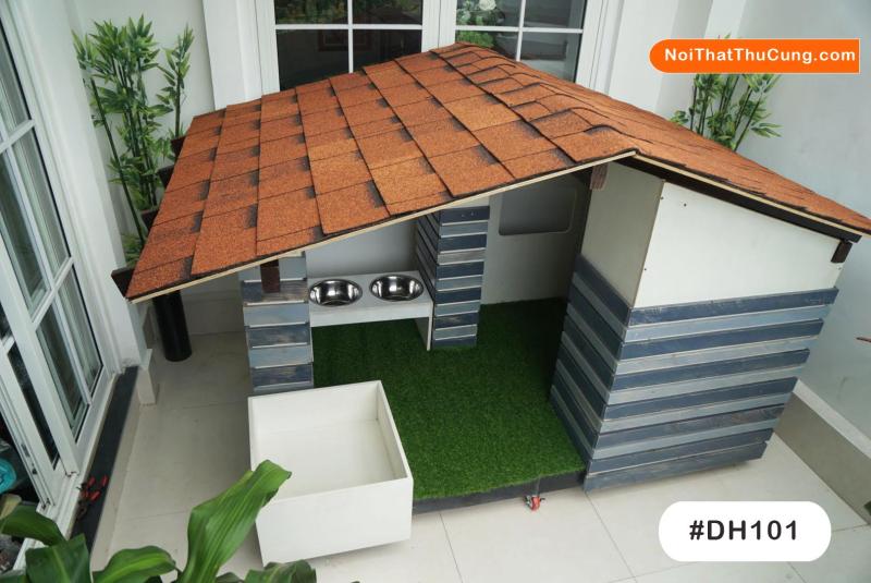 Nhà Gỗ Ngoài Trời Độc Đáo Cho Chó DH101