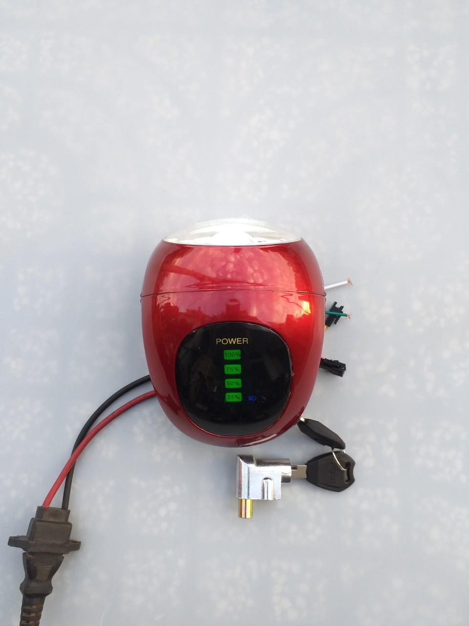 Mua đầu đèn xe đạp điện 48V/60V giá tốt - đầu đèn xe đạp điện - đầu đèn xe điện kiểu mới - đầu đèn tròn
