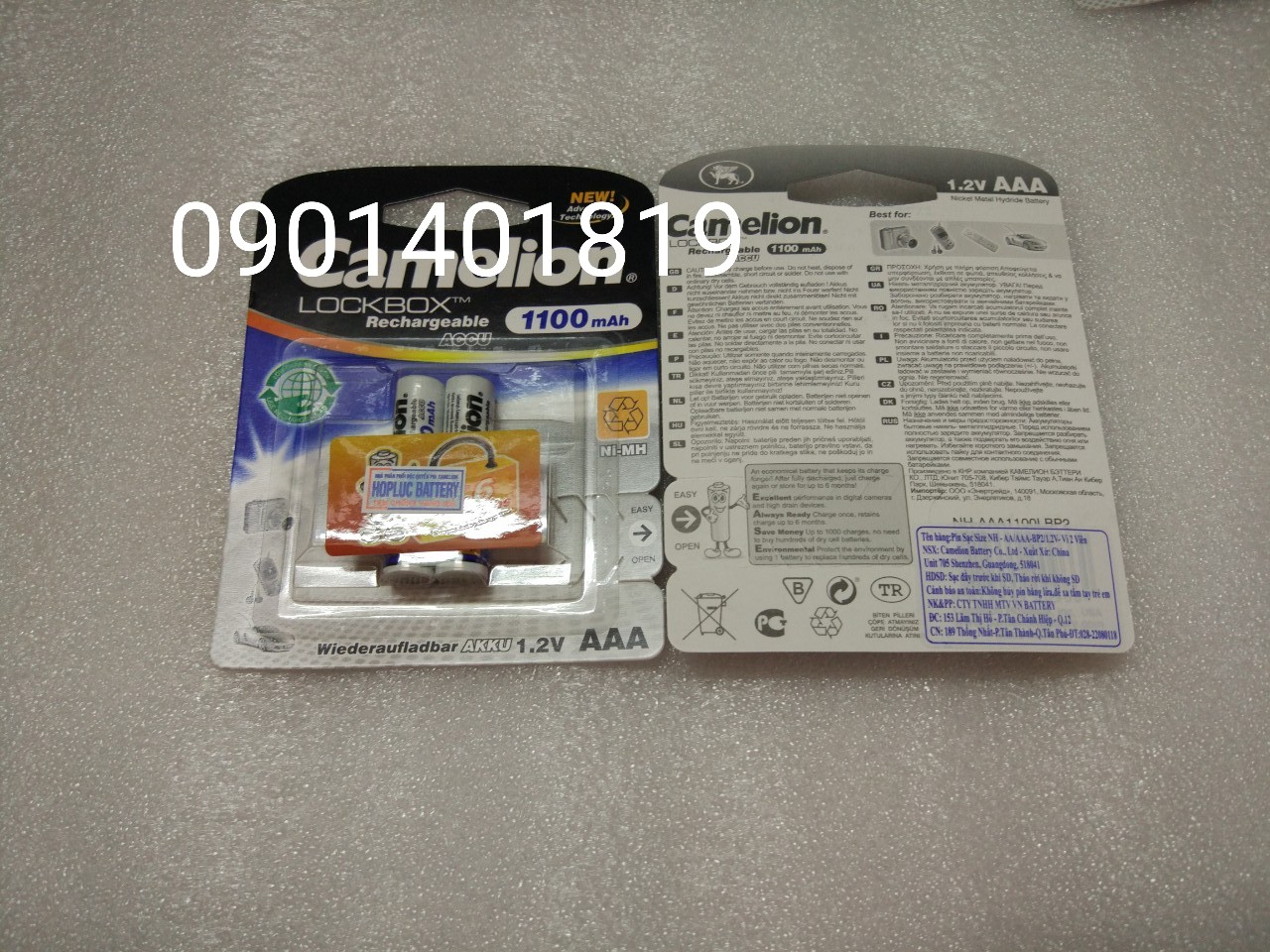 Pin Sạc Camelion AAA ( hàng chính hãng 100%)