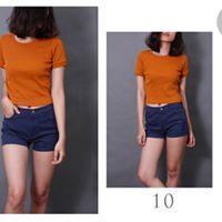 [HCM]ÁO THUN NỮ CROPTOP TRƠN THỜI TRANG NHIỀU MÀU