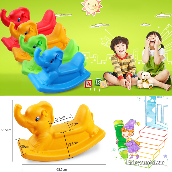 Bập bênh Voi đơn nhập khẩu ZK1032