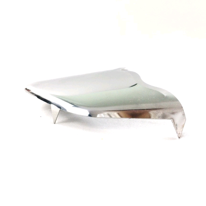 Bọc mõm trước và đuôi xe máy wave RSX màu trắng inox xe máy, phụ kiện xe máy ốp dè đầu, đuôi ( giá 1 cặp)