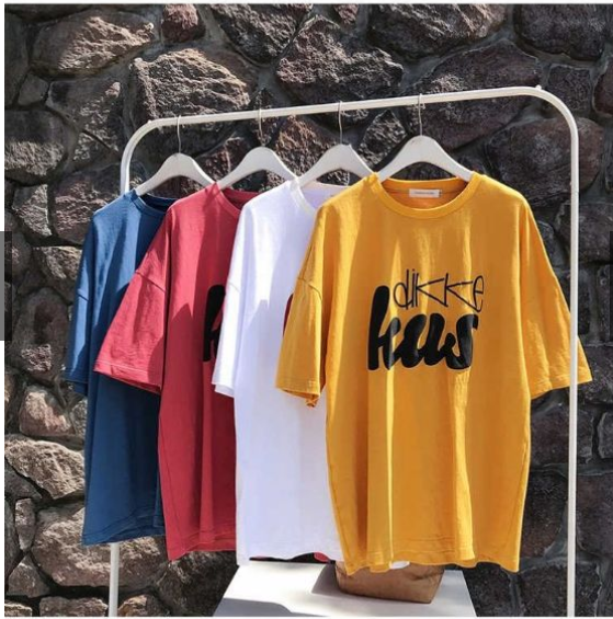 Áo thun tay lỡ free size KUS