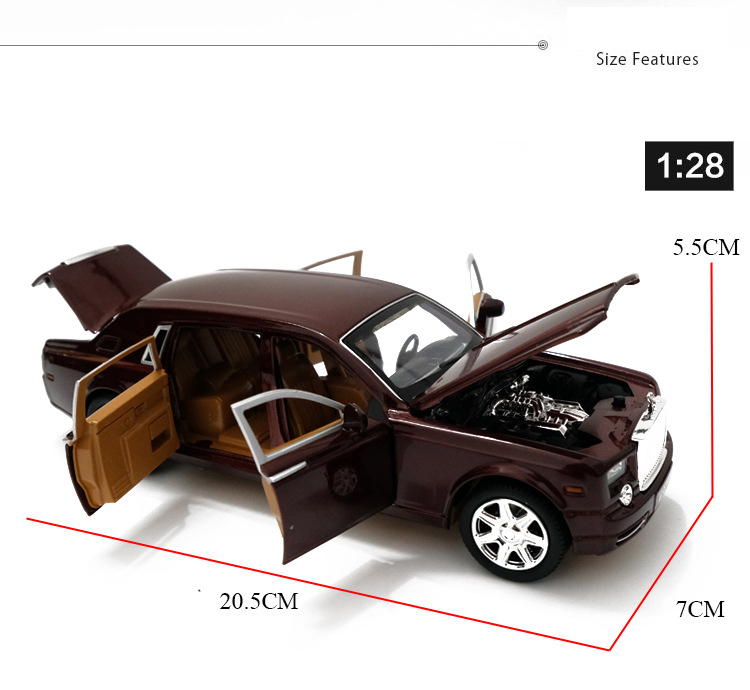 Ô tô Mô hình ROLLS ROYCE PHANTOM Tỉ lệ 1:24 XLG