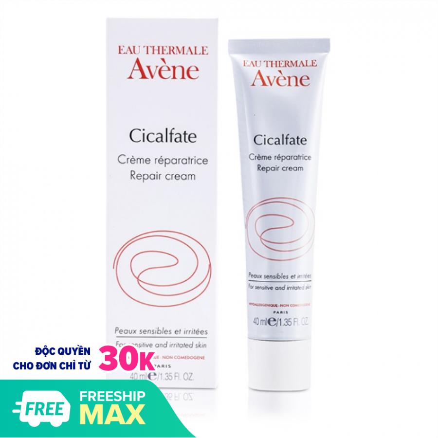 [GIẢM 20K ĐƠN 399K] Avène Kem Phục Hồi Da, Lành Sẹo, Chống Nhiễm Khuẩn Cicalfate Cream 40ml - (MẪU MỚI)