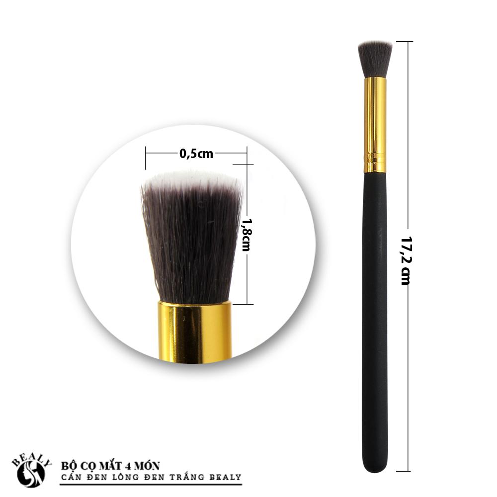 BỘ CỌ MẮT 4 MÓN CÁN ĐEN LÔNG ĐEN TRẮNG BEALY