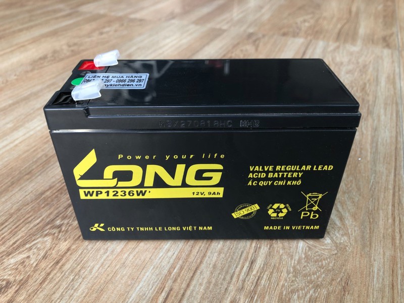 [HCM]Ắc quy Long 12V - 9A dùng cho lưu điện UPS