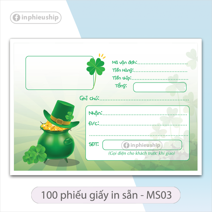 Phiếu ship hàng (MS03)