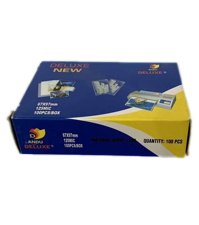 Nhựa ép Plastic Chứng Minh 125Mic 67x97mm