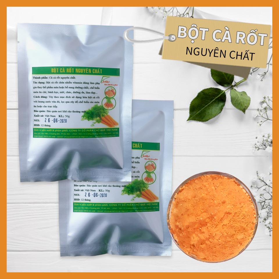 Bột Cà Rốt Gói 150g
