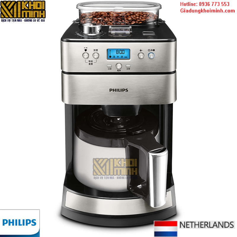 Máy pha cà phê Philips hd7753 là dòng máy tự động xay và pha cà phê dạng hạt. Máy có nhiều chế độ lựa chọn cách pha với dung tích bình chứa lớn, pha tối đa 10 ly cho mỗi lần.