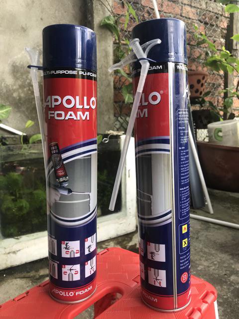 Keo bọt nở Apollo Foam vòi 1 chai 750ml