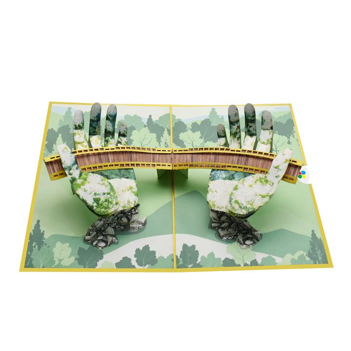 Thiệp 3D pop up Cầu Vàng Đà Nẵng