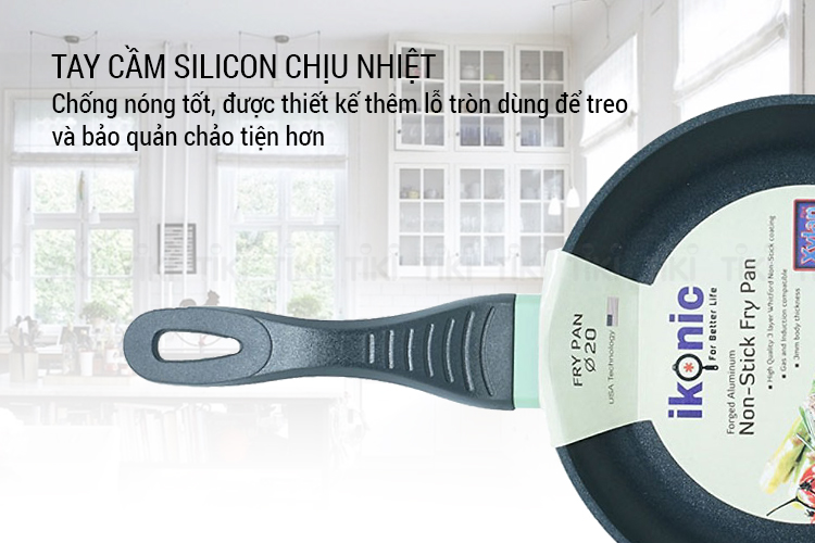 CHẢO CHỐNG DÍNH CAO CẤP IKONIC IK8520-20CM