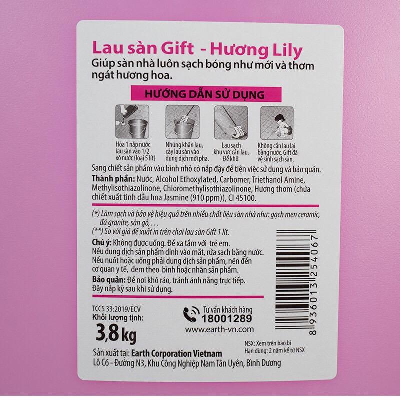 Nước lau sàn Gift hương Lily 3.8kg