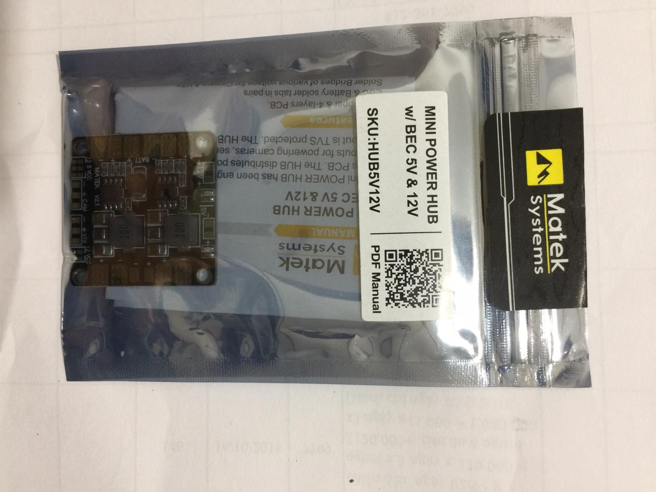 Mạch PDB Matek MINI Chia Nguồn Output 5V,12V