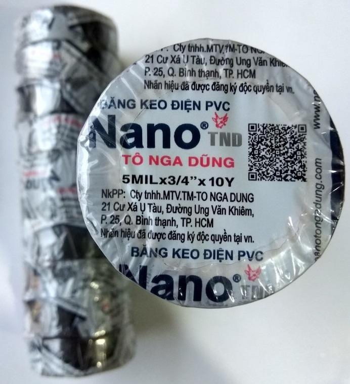 [HCM]2 cuộn băng keo điện PVC 10y Nano
