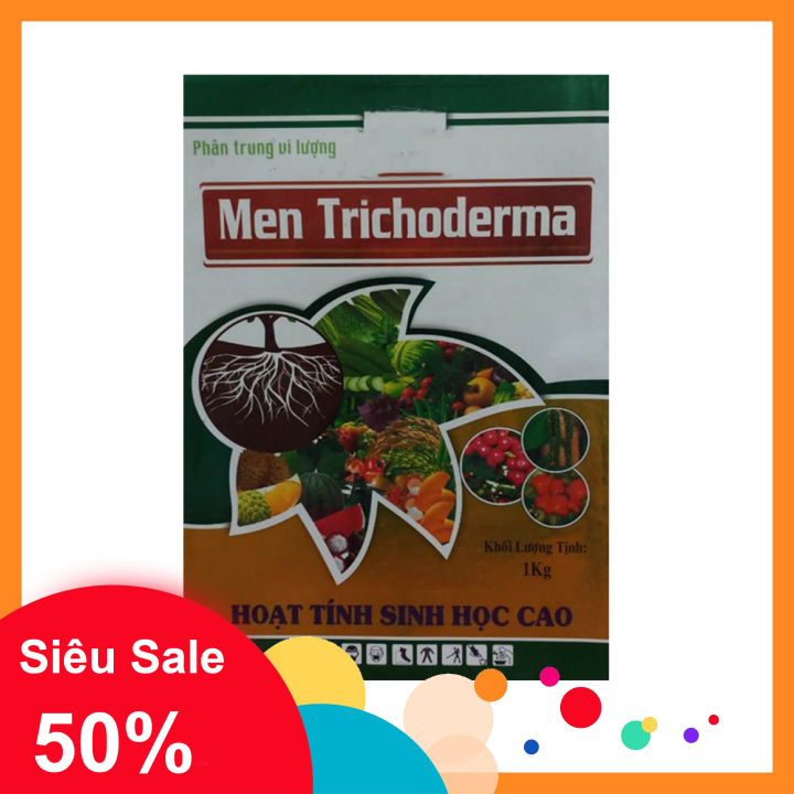 [HCM]Phân bón Men Trichoderma - Nấm vi sinh Trichoderma (Combo 3 bao mỗi bao 1 kg). Cung cấp chủng vi sinh vật có lợi  cung cấp trung vi lượng cho cây trồng. Cải tạo rễ ức chế nấm bệnh cải tạo mùn. Ủ rác thải. thành phân hữu cơ