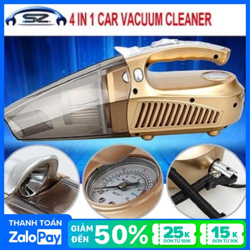 Máy hút bụi Ôtô 4in1-Máy hút bụi xe hơi-Đa chức năng hút bụi,bơm lốp,đo áp suất lốp,đèn pin siêu sáng