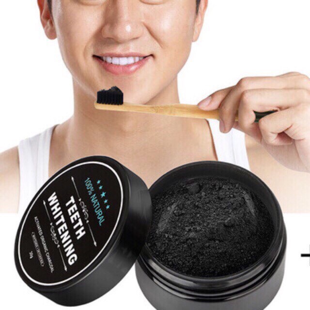 Bột trắng răng than tre Teeth Whitening 30gr
