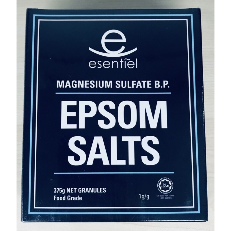 Muối tắm Epsom Salts hộp 375g, nhập khẩu Malaysia cao cấp