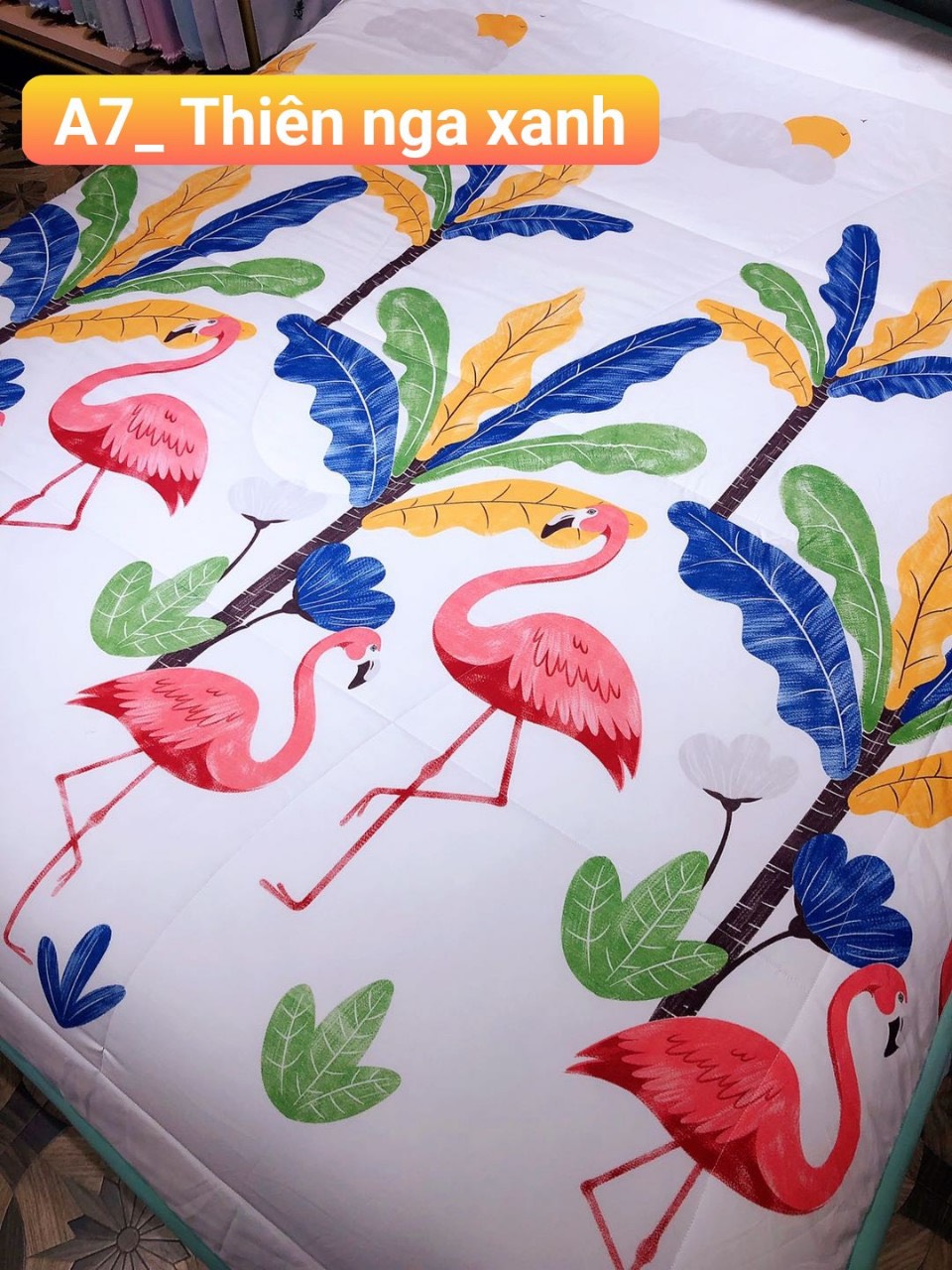 Chăn hè trần bông cotton đũi 2mx2m2[giao mẫu ngẫu nhiên]CĐ03