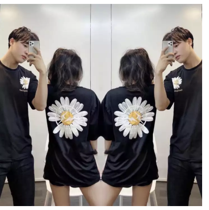 [HCM](SALE VÔ ĐỊCH) Áo Thun Tay Lỡ Form Rộng Hoa Cúc Lưng