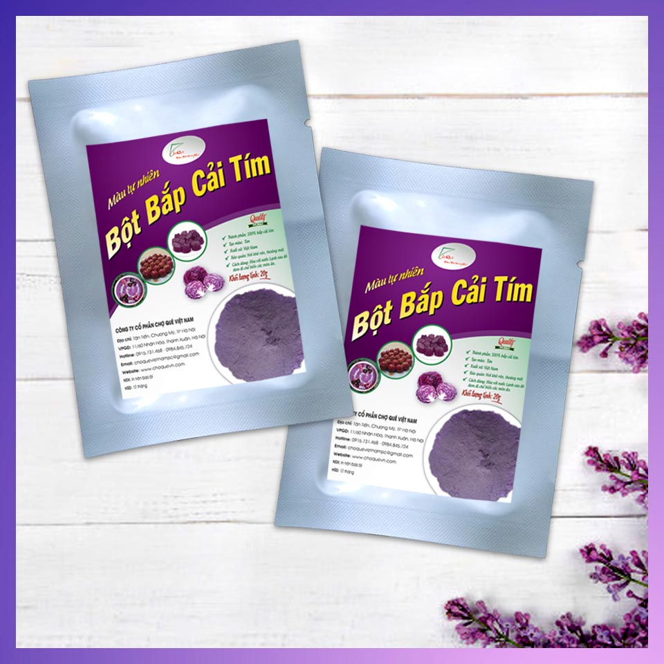 Bột Bắp Cải Tím Gói 20g