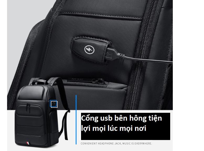 Balo laptop chống thấm cao cấp Rowe R5029 ( có ngăn mở rộng)