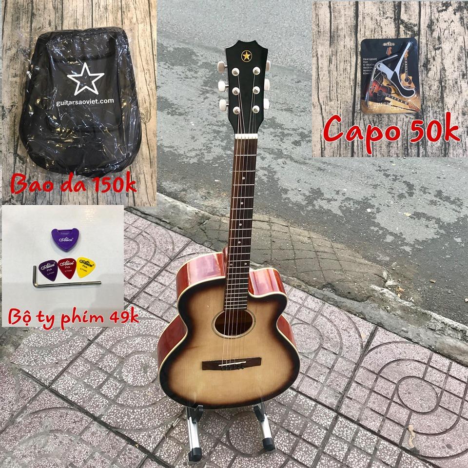 [HCM]Đàn Guitar Acoustic ET-01SV Giá Hủy Diệt (kèm phụ kiện trị giá 249k)
