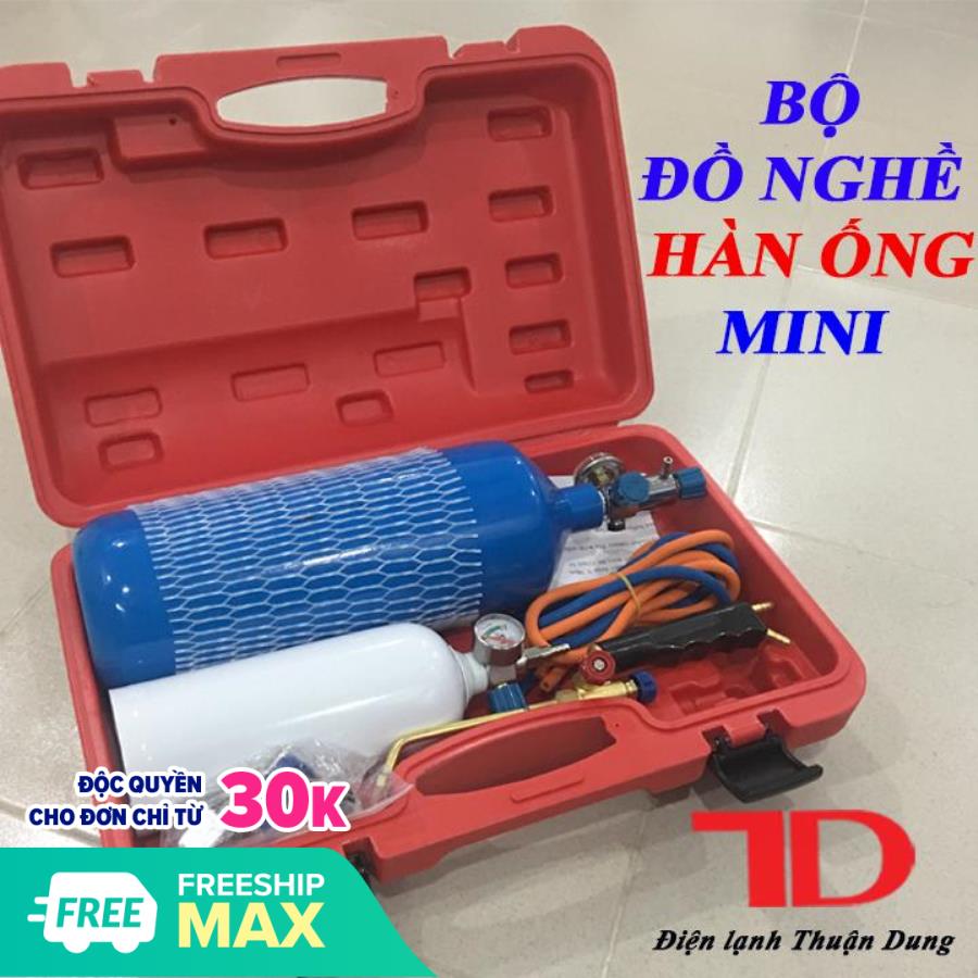 Bộ hàn hơi mini màu đỏ - điện lạnh thuận dung
