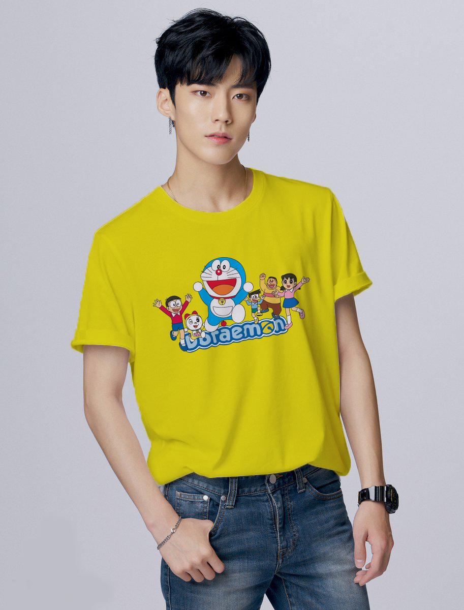 Áo thun Nam in hình Doraemon và những người bạn - Cotton Thun Phong Cách Cá Tính - Cực Chất Và Đẹp