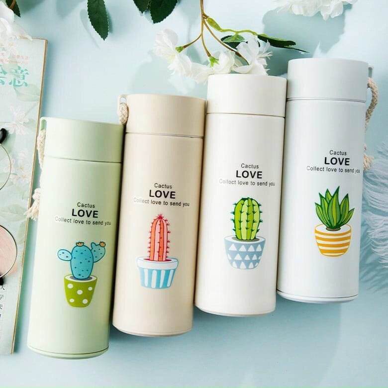 Bình đựng nước giữ nhiệt hình xương rồng
