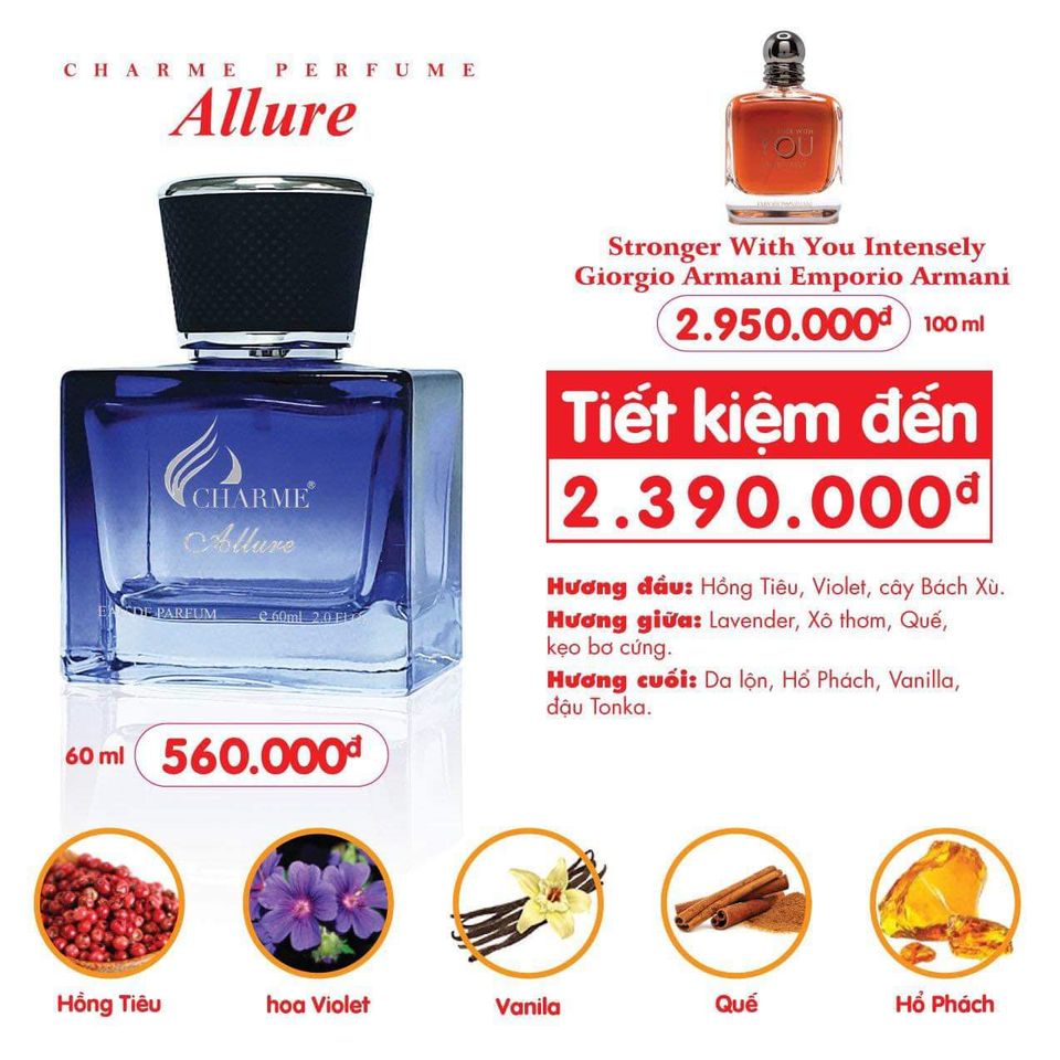 Nước Hoa Nam Mùi ALLURE Chai 60ML