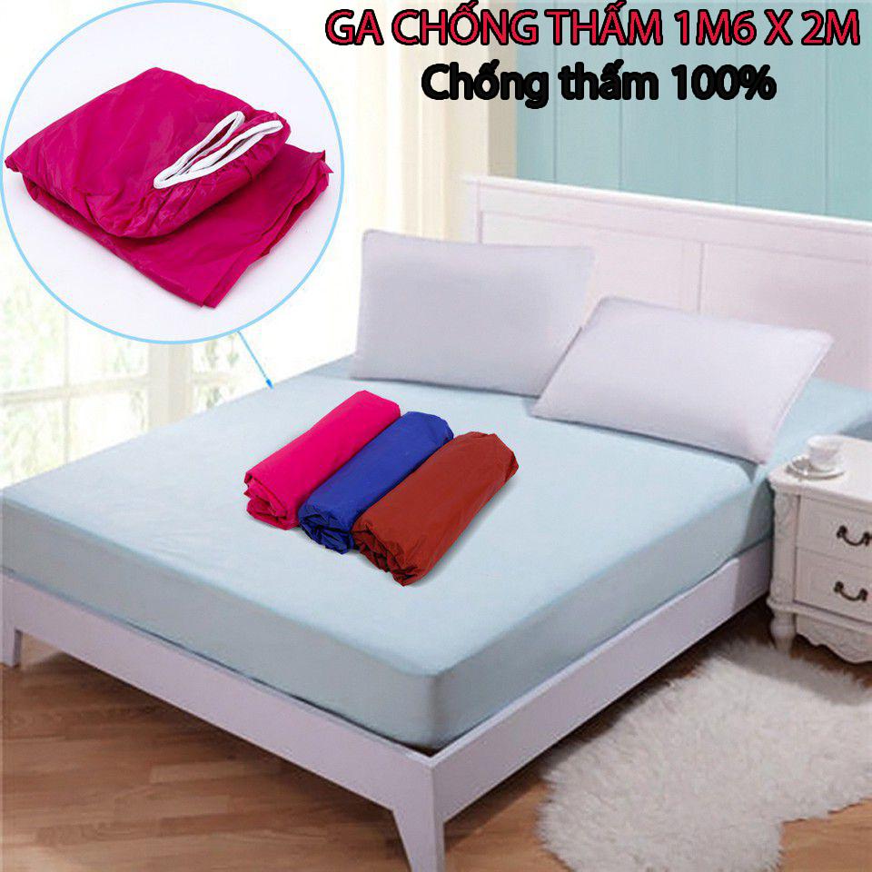 Ga Trải Giường 1.6mx2m TPHCM, Áo Bọc Nệm Chống Thấm Cao Cấp, Ga Trả Đệm Đẹp, Ga Chống Thấm Giá Rẻ - Bảo Vệ Đệm, Thoáng Mát, Bền, Đẹp