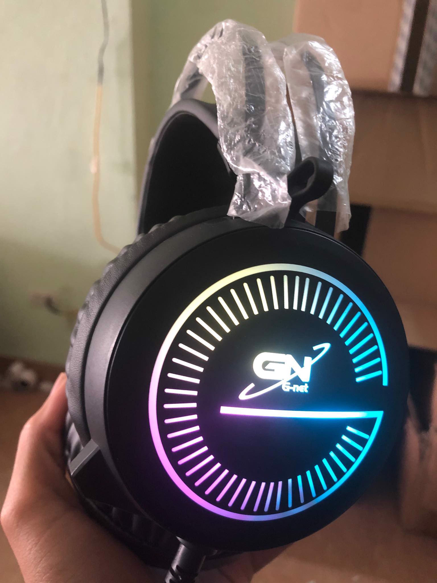 Tai nghe Gnet H88 Led RGB mic ngắn