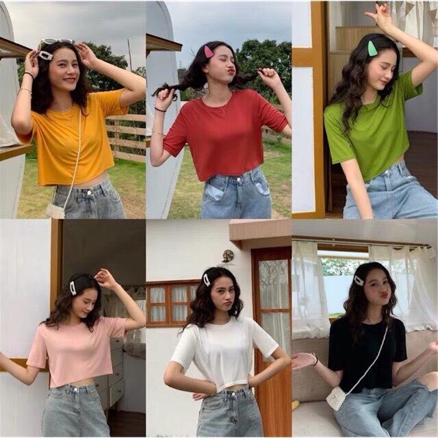 Áo thun croptop nữ