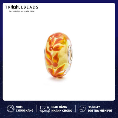 Trollbeads Bead Thủy tinh Cao cấp Flying Thoughs TGLBE-10456