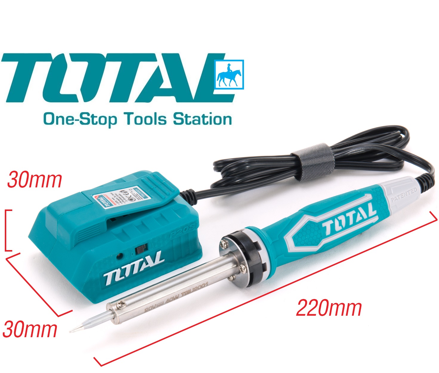 [HCM]Mỏ Hàn Chì 40W Dùng Pin 20V TOTAL TSILI2001