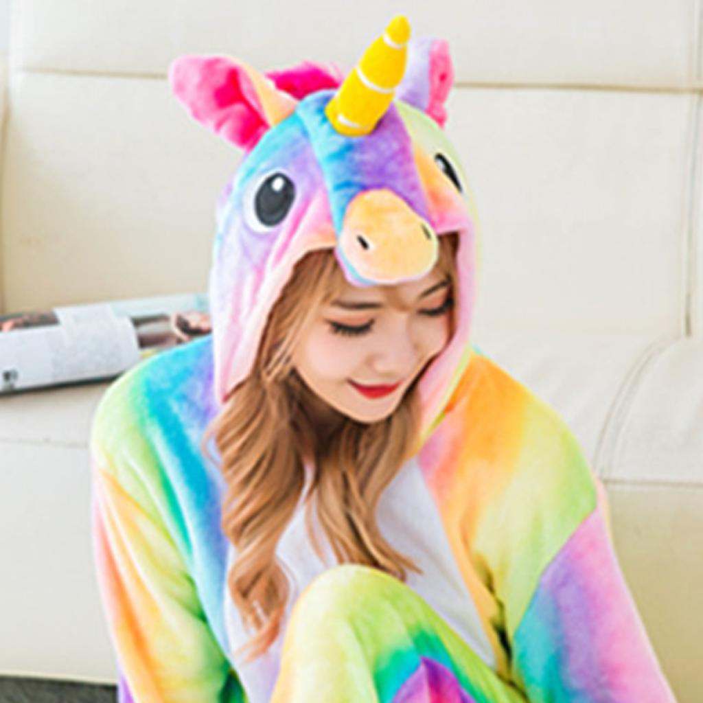 Bộ Đồ Thú Pijama Unicorn Rainbow