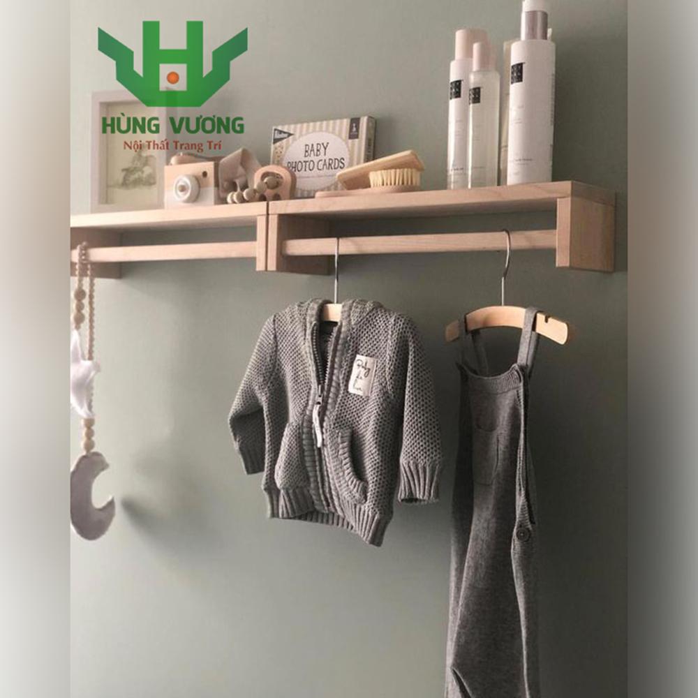 Kệ Gỗ Tự Nhiên Hình Chữ U (1 Kệ) - Kệ Trang Trí Treo Tường Gỗ Thông DIY