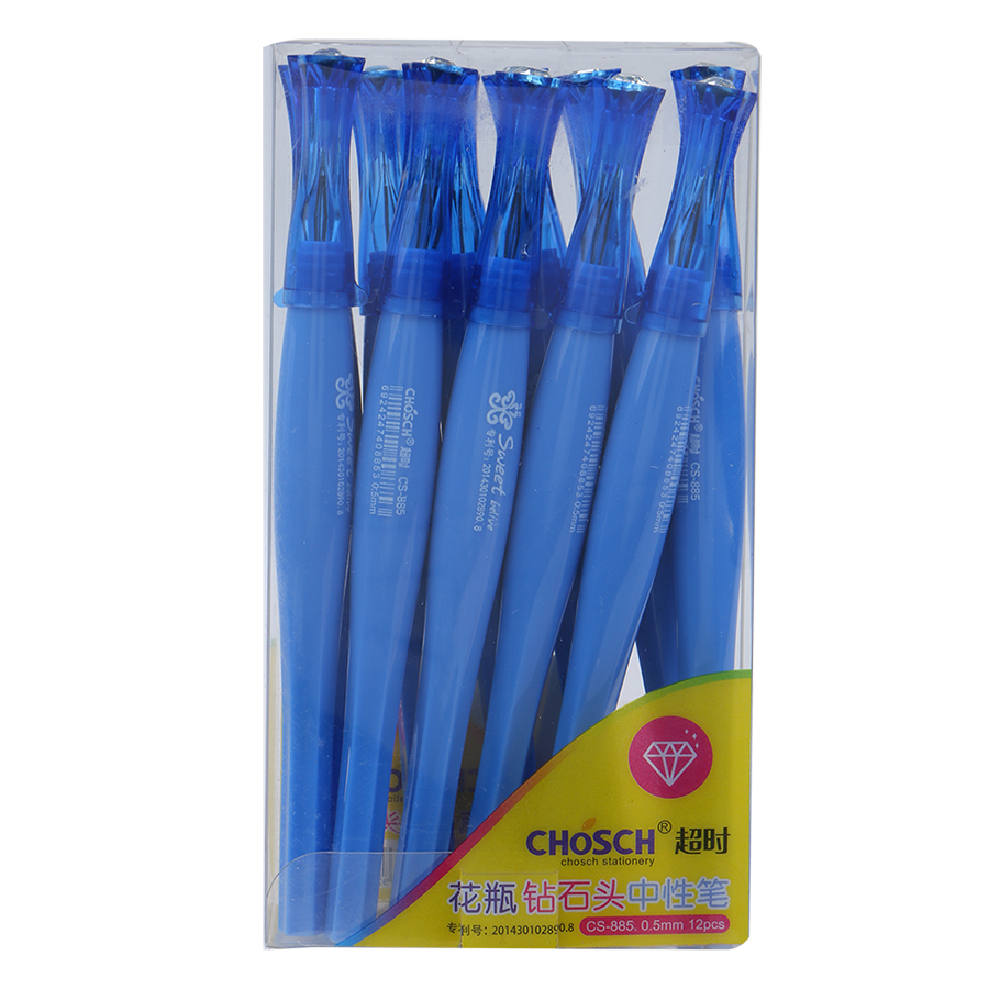 Hộp 12 Cây Viết Bi Gel CHOSCH CS - 885