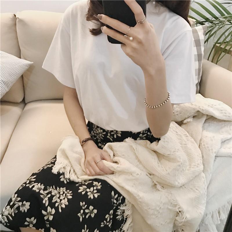 [HCM]ÁO THUN NỮ CỔ TRÒN