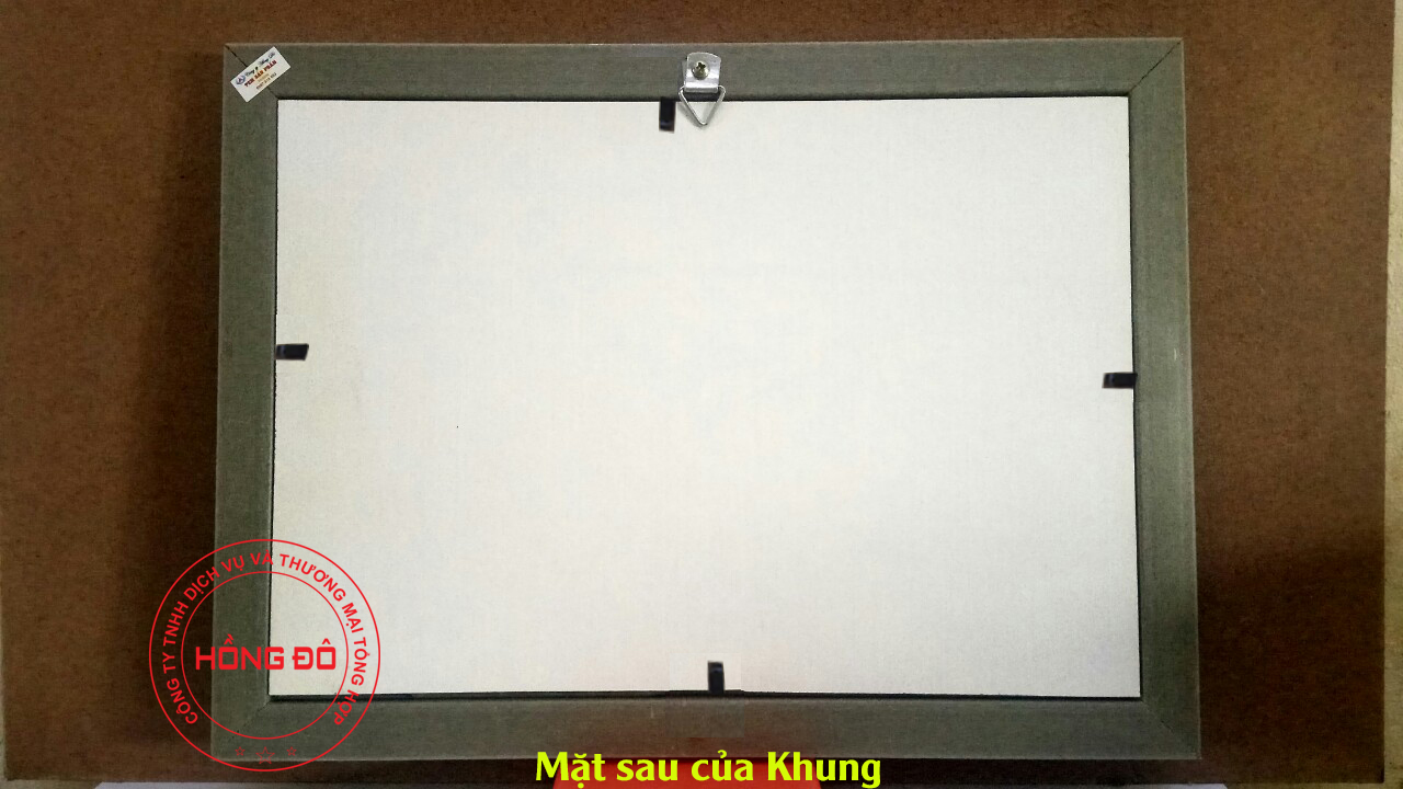 Khung bằng khen A4 nâu gồ