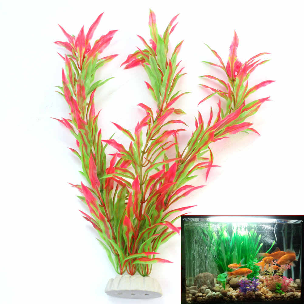 Cây nhựa cao 25cm trang trí bể cá cảnh