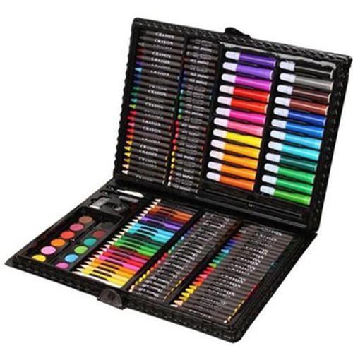 Hộp màu 150 chi tiết, bộ màu vẽ đa năng 150 màu, hộp bút chì màu, bút vẽ bộ màu vẽ đa năng cho bé