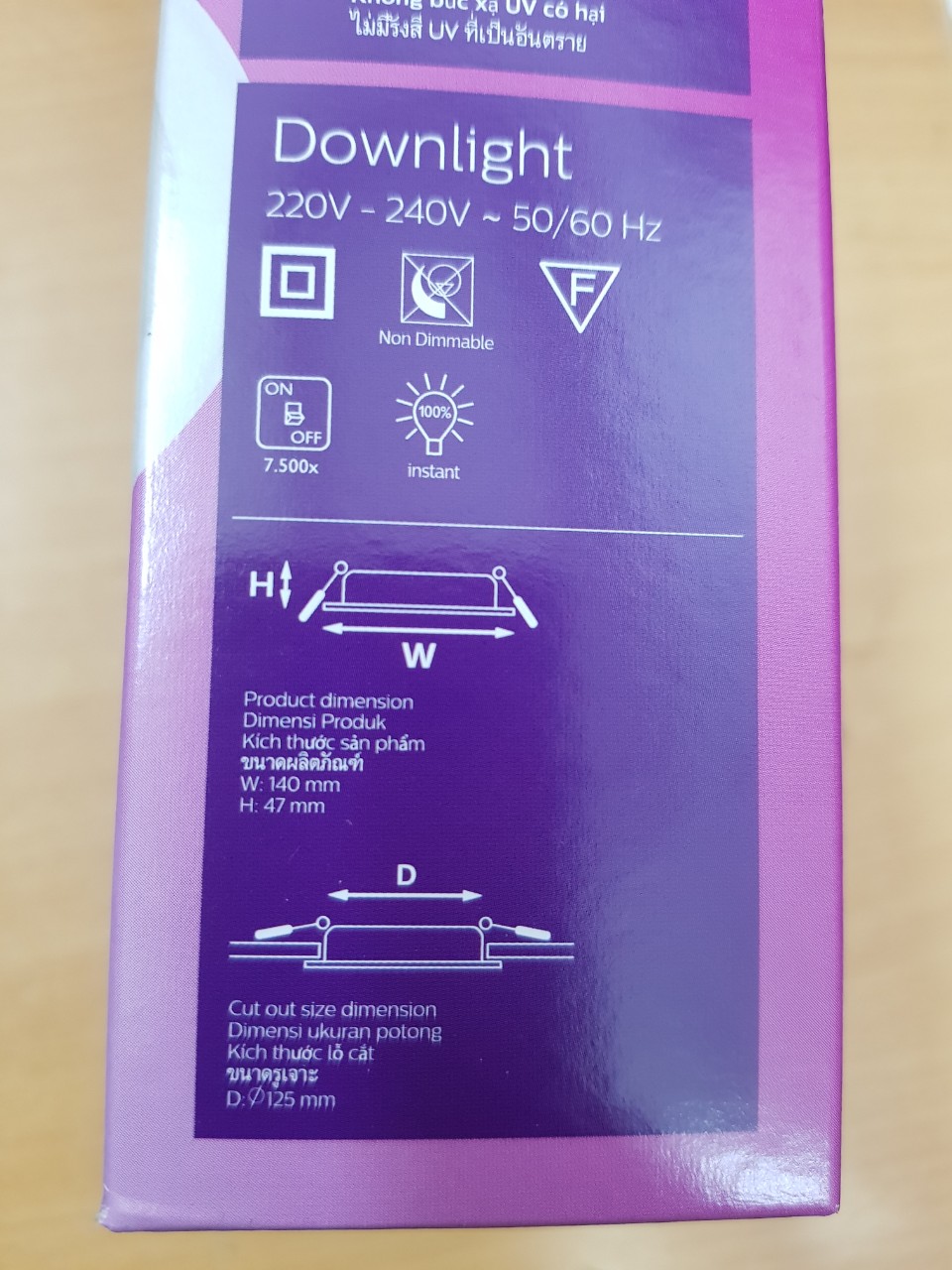 Đèn led philips 13w âm trần