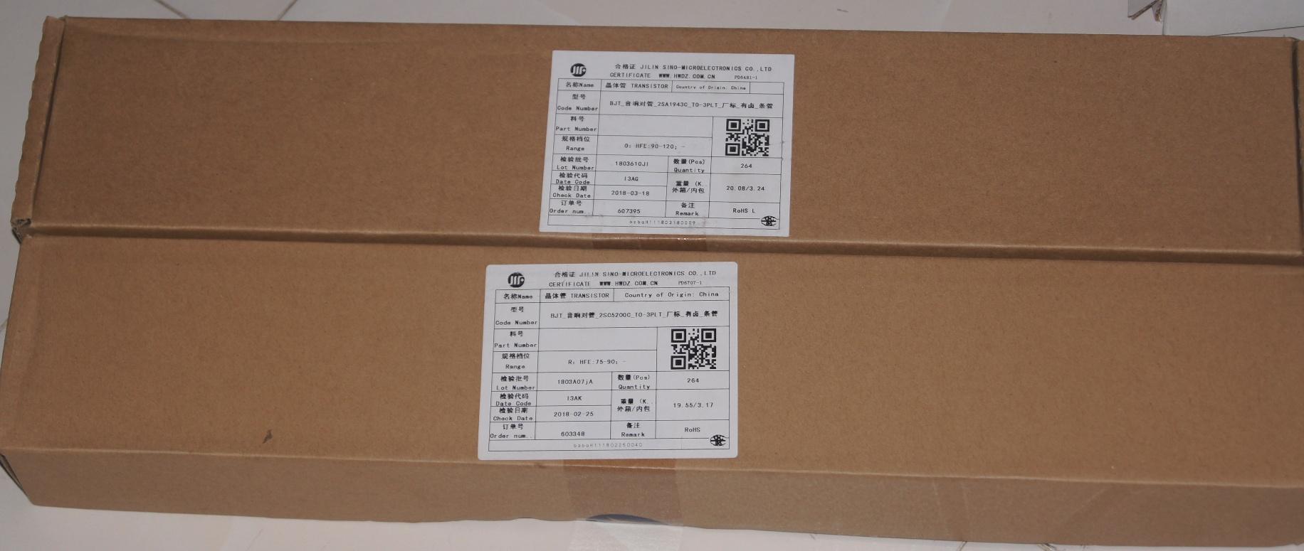 sò công suất 2SC5200/A1943 hãng Sino ( 1 cặp )